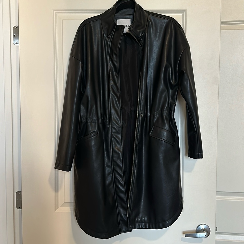 BB Dakota Faux Leather Trench